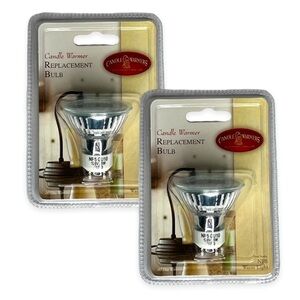 Wax Candle Warmer Bulb Lot of 2 MR-16 Halogen 120V 25 WATT GU-10 Replacement